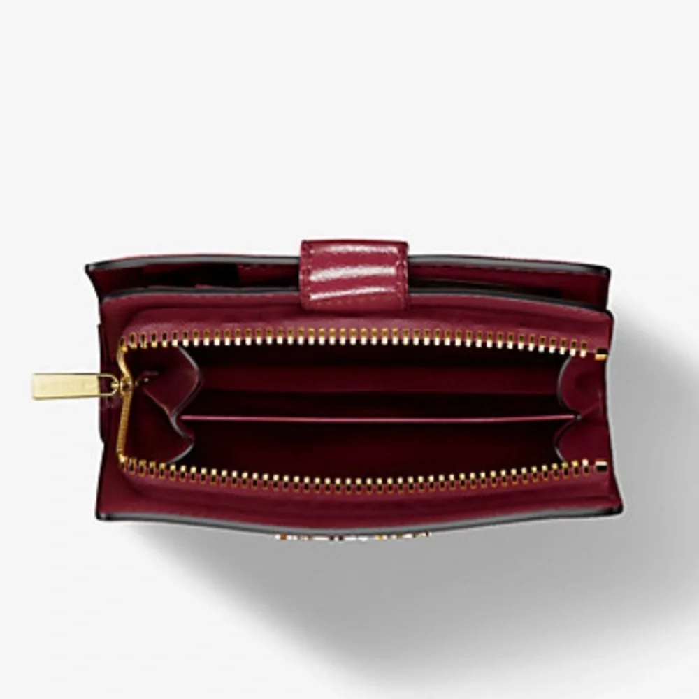 Michael Kors Jet Set Medium Two-Tone Logo Wallet